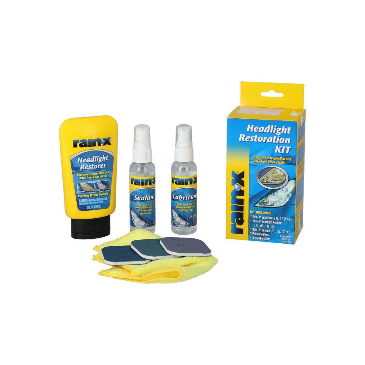RainX Headlight Restoration Kit RAINX All Brands SACO Store